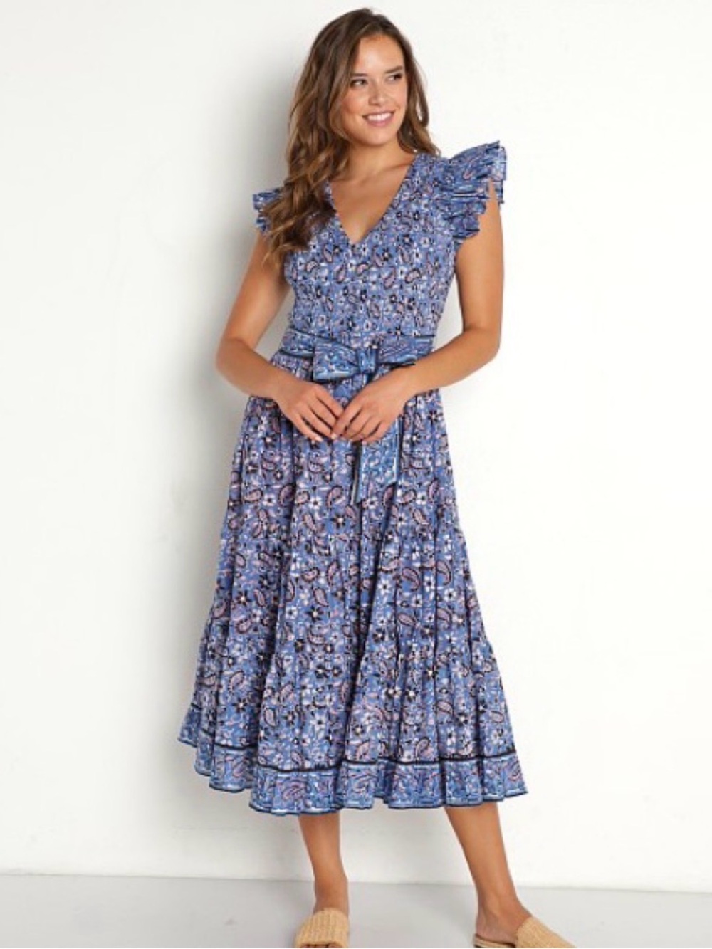 Cleobella Autumn Midi Dress Floral Print